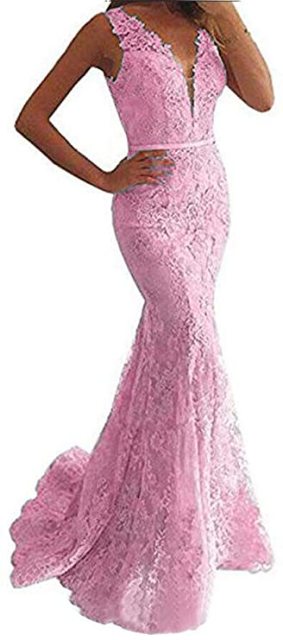 LAYOUT NICEB Charming Illusion Mermaid Evening Dresses Lace Formal Prom Party Dresses for Women Plus Size Gowns robes de soirée
